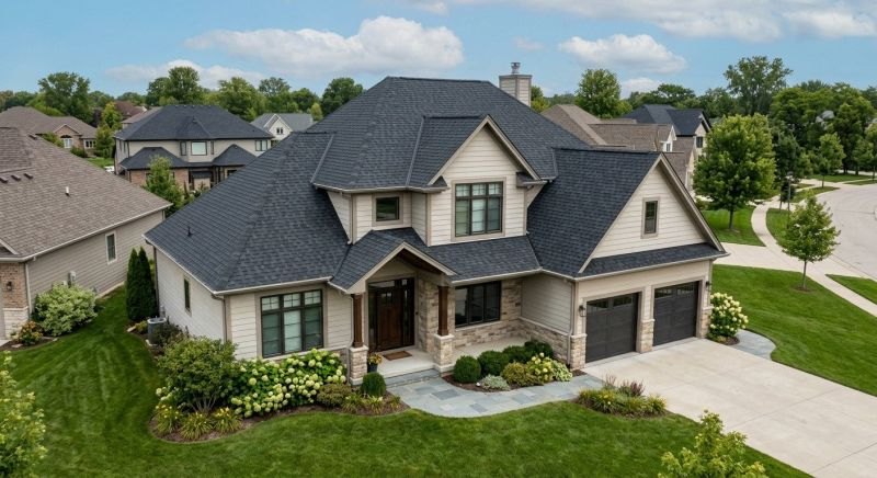 Asphalt shingles repair on a residential roof in Scranton, PA